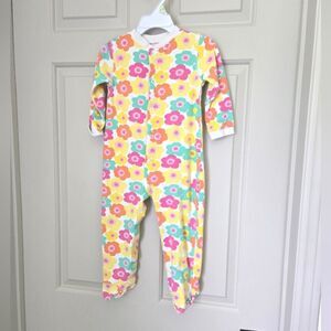 2/$15 Emma Jack Cotton Floral Sleeper Size 24 M